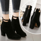 Velura™ Block Heel Suede Ankle Boots