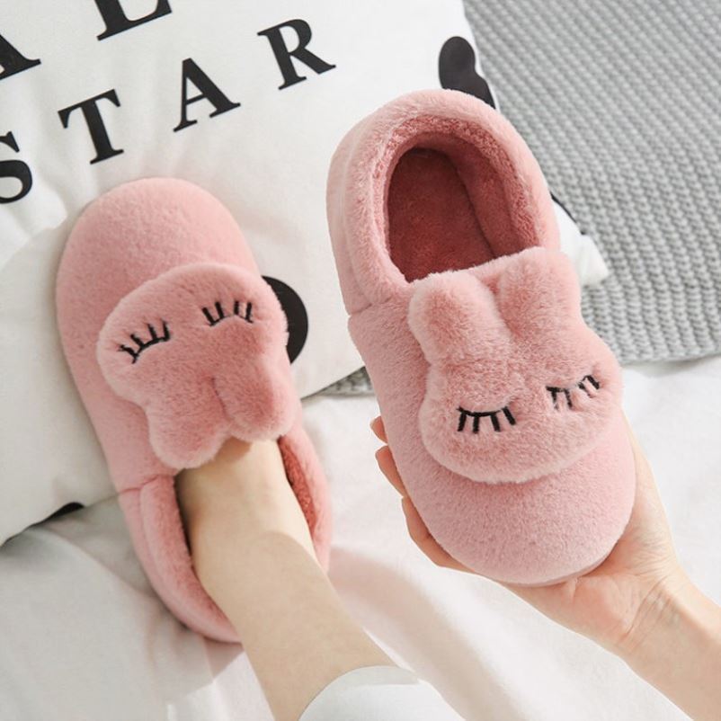 Cozy Bunny Slides for Women