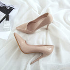 Elegance Glossy Pointed-Toe Stiletto Heels for Women