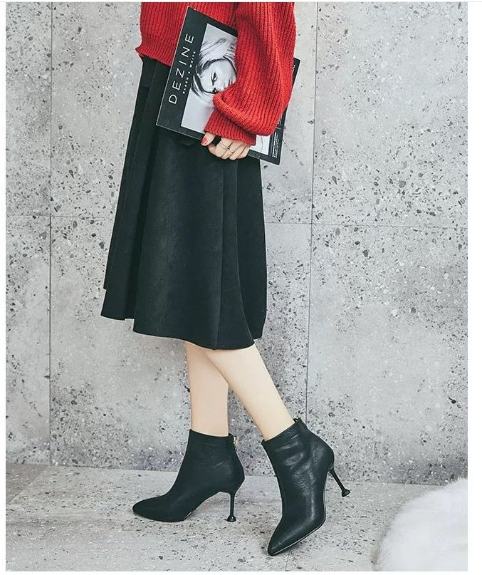 Elegancia™ Stiletto Ankle Boots