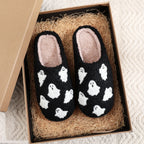 Fluffy Ghost Cozy Indoor Slippers