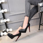 Midnight Luxe Platform Stiletto Heels