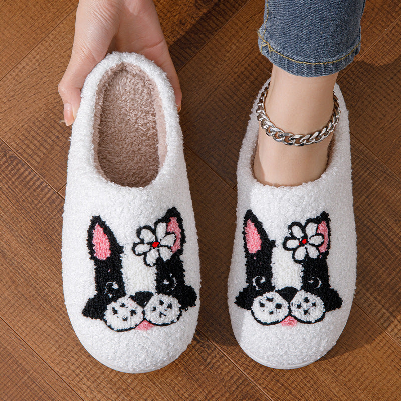 Men And Women Colored ogs Cartoon Cotton Slippers