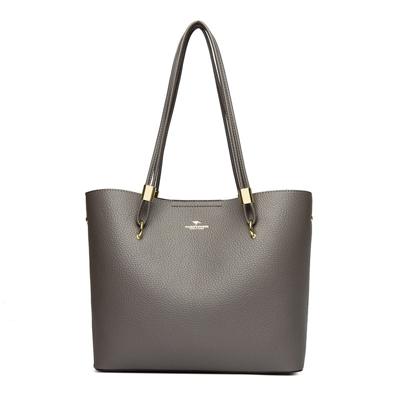 RoyaleCraft™ Classic Brown Leather Tote