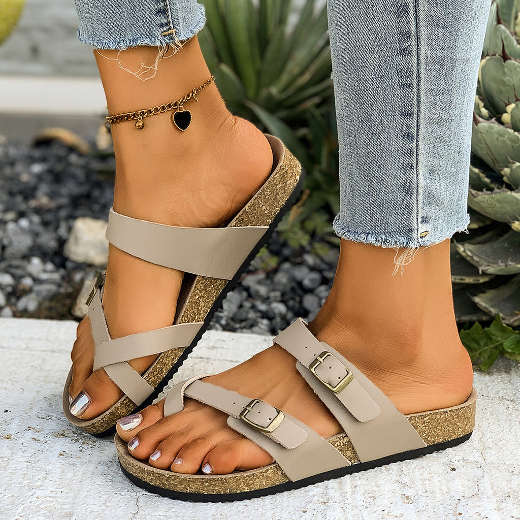 Coastal Comfort Buckle Sandals
