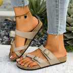 Coastal Comfort Buckle Sandals