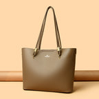RoyaleCraft™ Classic Brown Leather Tote