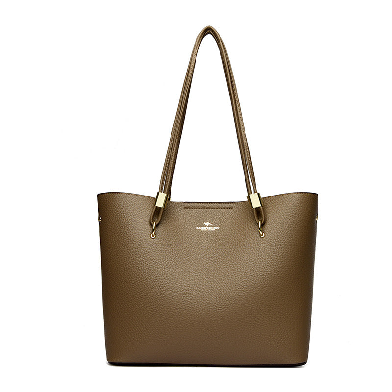 RoyaleCraft™ Classic Brown Leather Tote