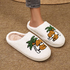 Tropical Monkey Plush Home Slippers