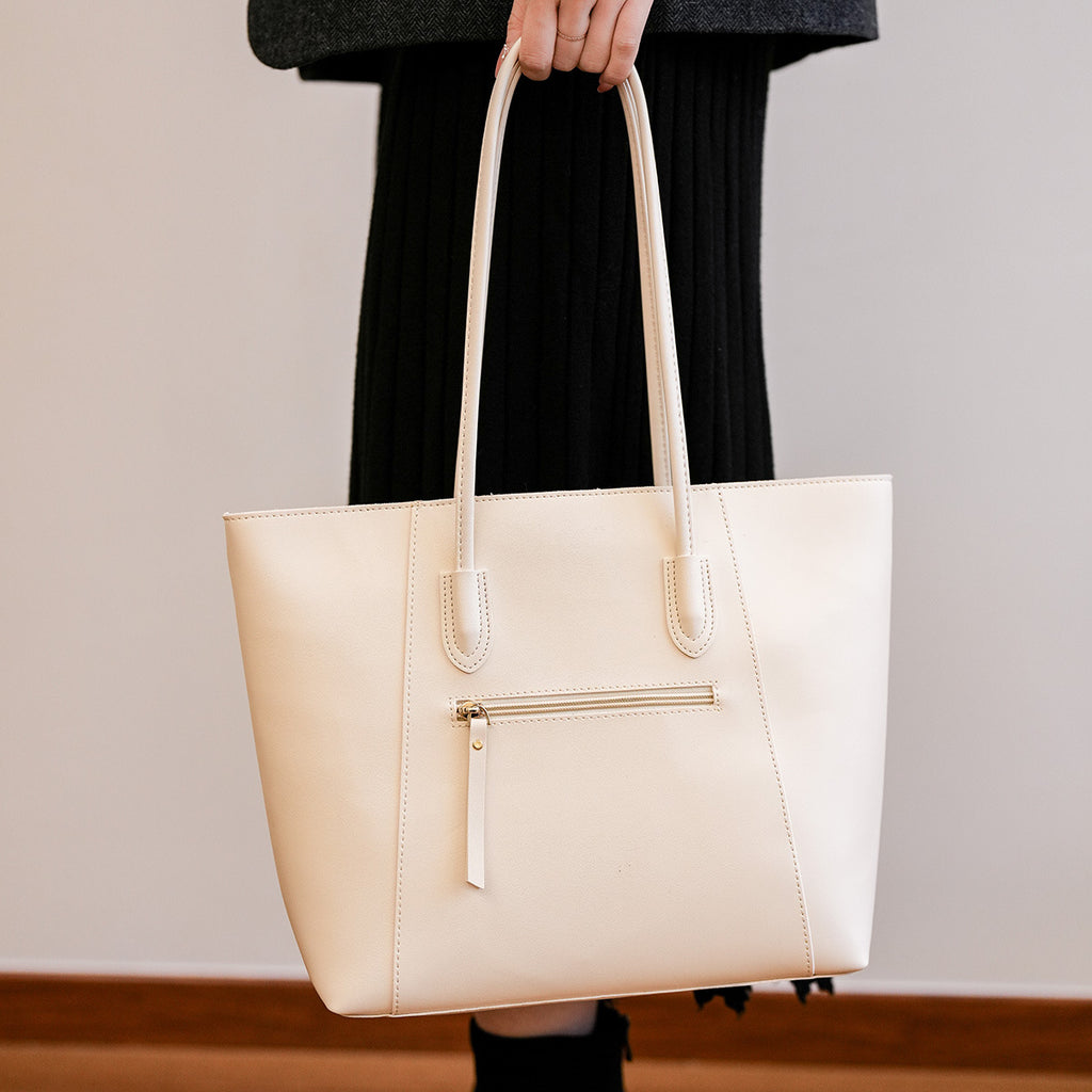 EleganceSoft™ Minimalist Leather Tote Bag
